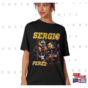 Sergio Perez Shirt American Sport Formula Racing Drive Tshirt Unisex